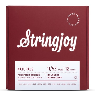 STRINGJOY NATURALS PHOSPHOR BRONZE 12 CUERDAS