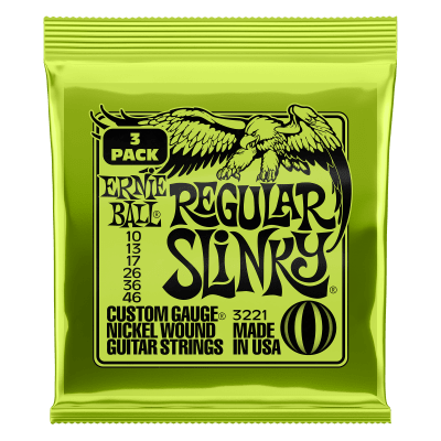 ERNIE BALL REGULAR SLINKY 10-46 PACK 3