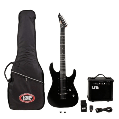 ESP LTD ECLIPSE M-10 BLACK SATIN PACK1
