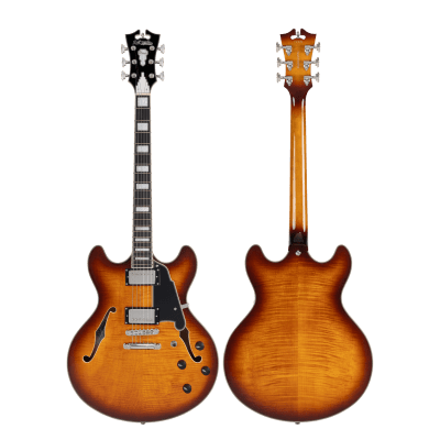 D'ANGELICO PREMIER DC DARK ICED TEA BURST D'ANGELICO PREMIER DC DARK ICED TEA BURST