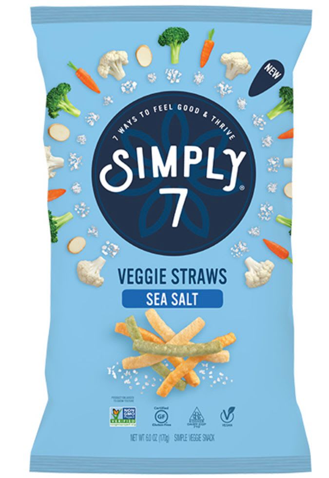 VEGGIE STRAWS SEA SALT 170GR SIMPLY 7 Deli Stop Máncora Gourmet