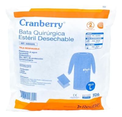 Bata Quirúrg Esteril L + 2 paño de campo1