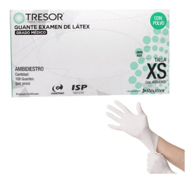 Guantes Ex. Latex Tresor1