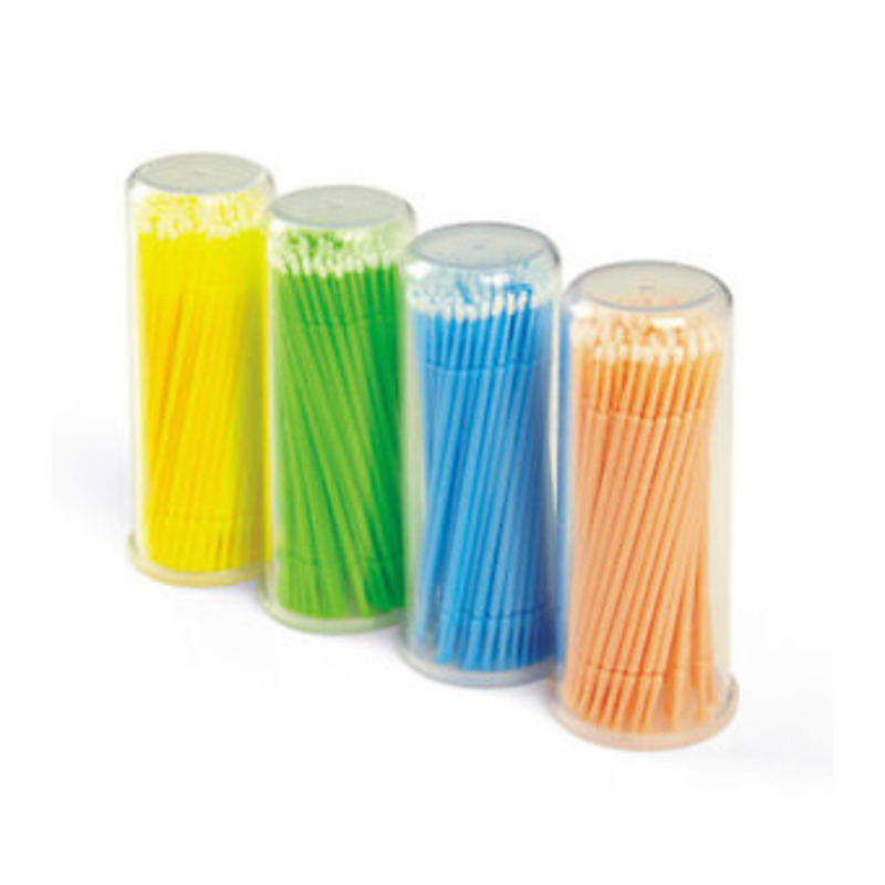 MICROBRUSH MEDIANO VERDENARANJA *100 UNID Megamed