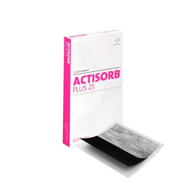 ACTISORB PLUS APOSITO DE CARBON ACT.C/PLATA1