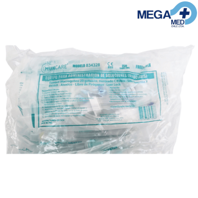 BAJADA DE SUERO MACROGOTEO/ EQUIPO DE INFUSION C/V C/Y L/LOCK - MUNCARE1