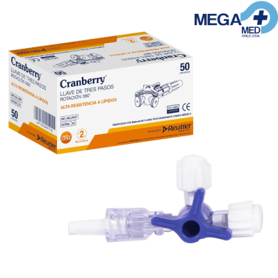 LLAVE 3 PASOS ROT 360 ESTERIL CJ X 50 UNID1