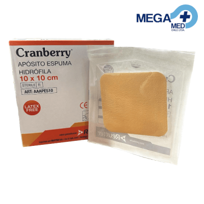 APOSITO ESPUMA HIDROFILA 10 X 10 CM - CRANBERRY1