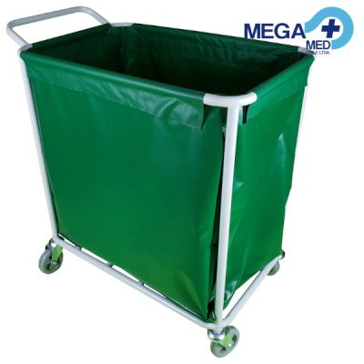 CARRO ROPA SUCIA ESMALTADO CON BOLSA LONA MGM 1
