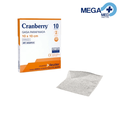 GASA PARAFINADA 10 X 10 CM  CAJA X 10 UN - CRANBERRY (DM)1