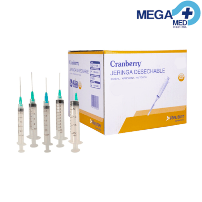 JERINGA 20 CC L/LOCK 21G X 1 1/2 - CRANBERRY1