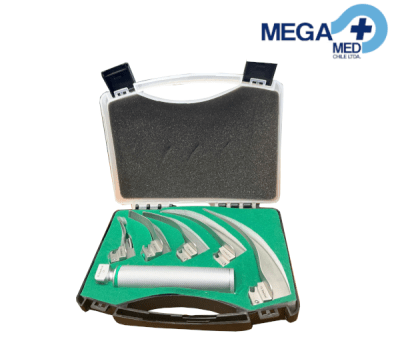 LARINGOSCOPIO MC INTOSH FIBRA OPTICA LUZ LED 5 HOJAS1