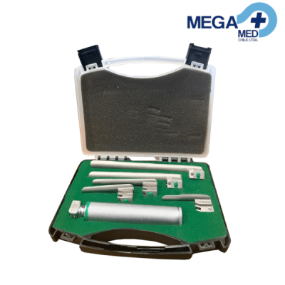 LARINGOSCOPIO MILLER FIBRA OPTICA LUZ LED 5 HOJAS1