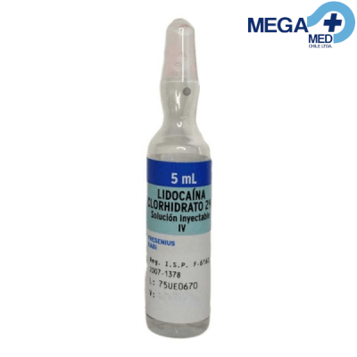 LIDOCAINA 2% AMPOLLA 5 CC1