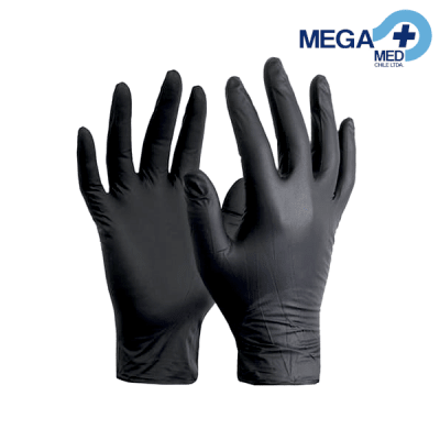 GUANTE NITRILO NEGRO M CAJA X 100 UN DM1