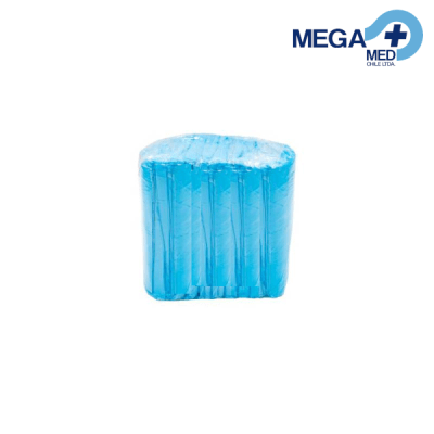 PECHERA PLAST C/MANGA Y PUÑO AZUL PQTE X 10 U1