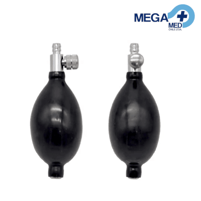 PERA GOMA CON LLAVE Y VALVULA P/ESFIGMO1