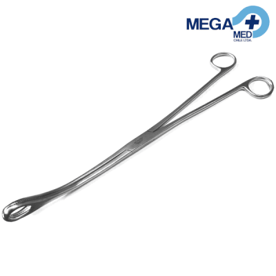 PINZA KELLY CURVA 32 CM P/POLIPO UTERINO1