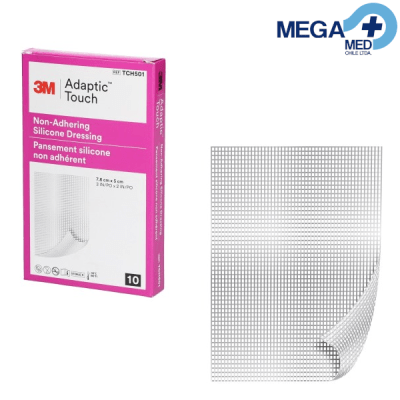 ADAPTIC TOUCH APOSITO NO ADHERENTE DE SILICONA  5 X 7,6CM - 3M1