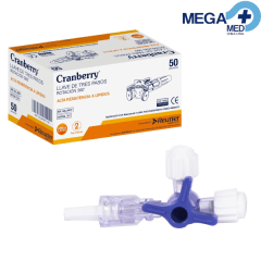LLAVE 3 PASOS ROT 360 ESTERIL CJ X 50 UNID