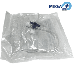 LLAVE 3 PASOS CON ALARGADOR VENOSO 10 CM - CRANBERRY