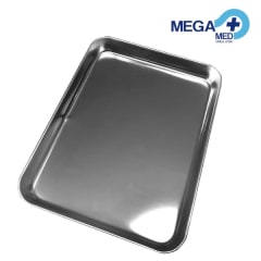 BANDEJA ACERO QUIRURGICO 21 X 16 X 1 CM