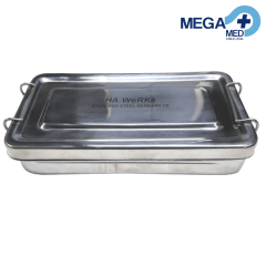 CAJA AC INOX LISA CON SEGURO HA-WERKE 20 X 10 X 4 CM