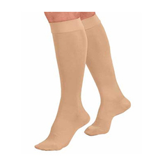 CALCETA ELASTICADA BEIGE LARGA - ES903