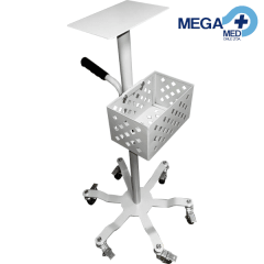 CARRO PORTA MONITOR CROMOMETAL