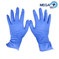GUANTE NITRILO AZUL L CAJA X 100 UDS