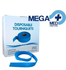 TORNIQUETE LIGADURA LIBRE DE LATEX X 25 UN