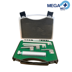 LARINGOSCOPIO MILLER FIBRA OPTICA LUZ LED 5 HOJAS