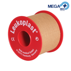 TELA ADHESIVA LEUKOPLAST BEIGE 5 CM X 5 M (carrete rojo) - BSN