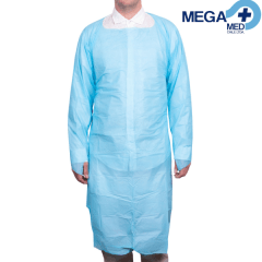 PECHERA / BATA PLAST C/MANGA OJAL EN PULGAR AZUL CRANBERRY