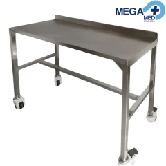 MESA ARSENALERA 120X50CM-90CM RODABLE AISI 304 (DM)