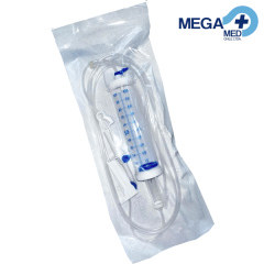 BAJADA DE SUERO MICROGOTEO EQUIPO DE INFUSION C/BURETA 100 ML C/Y PED.