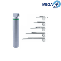LARINGOSCOPIO FS MILLER FIBRA OPTICA LUZ LED 5 HOJAS