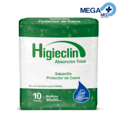 PAÑAL SABANILLA HIGIECLIN X 10