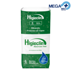 PAÑAL SABANILLA HIGIECLIN X 6