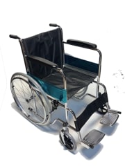 SILLA RUEDA ADULTO CROMADA DELTA PLUS