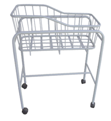 CUNA RECIEN NACIDO ESMALTADA 70 X 32 X 85 CM - CROMOMETAL