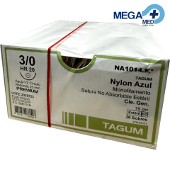 SUTURA - NYLON AZUL MONOF