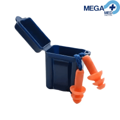 TAPON OIDO SILICONA CON CORDON + CAJITA