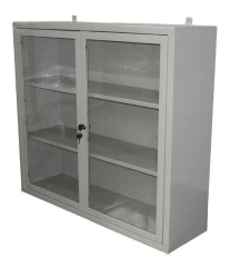 VITRINA DE PARED 2 PUERTAS 30x90x80 ESM