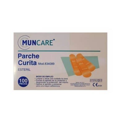 PARCHE CURITA ESTERIL STANDARD X 100 UNIDADES2