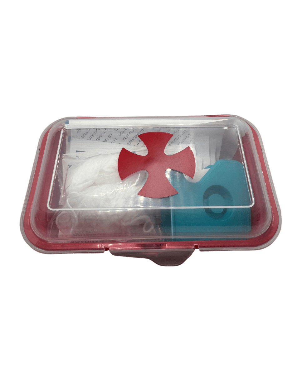 BOTIQUIN BASICO C/IMPLEMENTOS 16 X 10 X 6 CM - MGM2