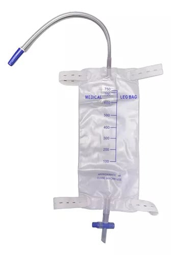BOLSA ORINA PIERNA 750 ML C/MANGUERA 0