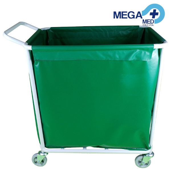 CARRO ROPA SUCIA ESMALTADO CON BOLSA LONA MGM 2