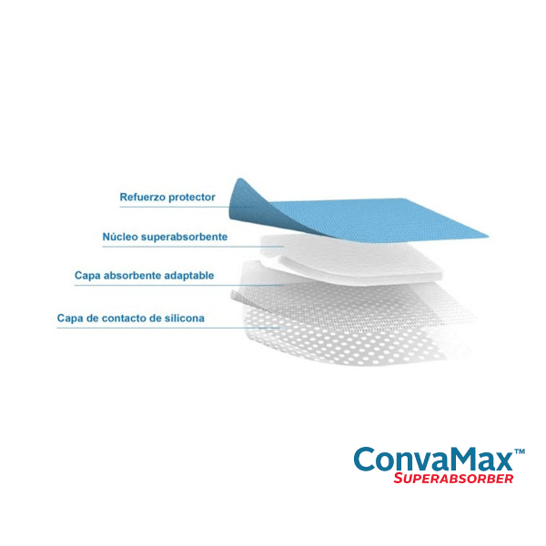 CONVAMAX APOSITO SUPERABSORVENTE N/ADH 10X10CM - CONVATEC4