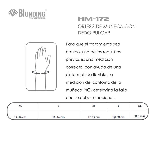 ORTESIS DE MUÑECA CON DEDO PULGAR HM-172 - BLUNDING2